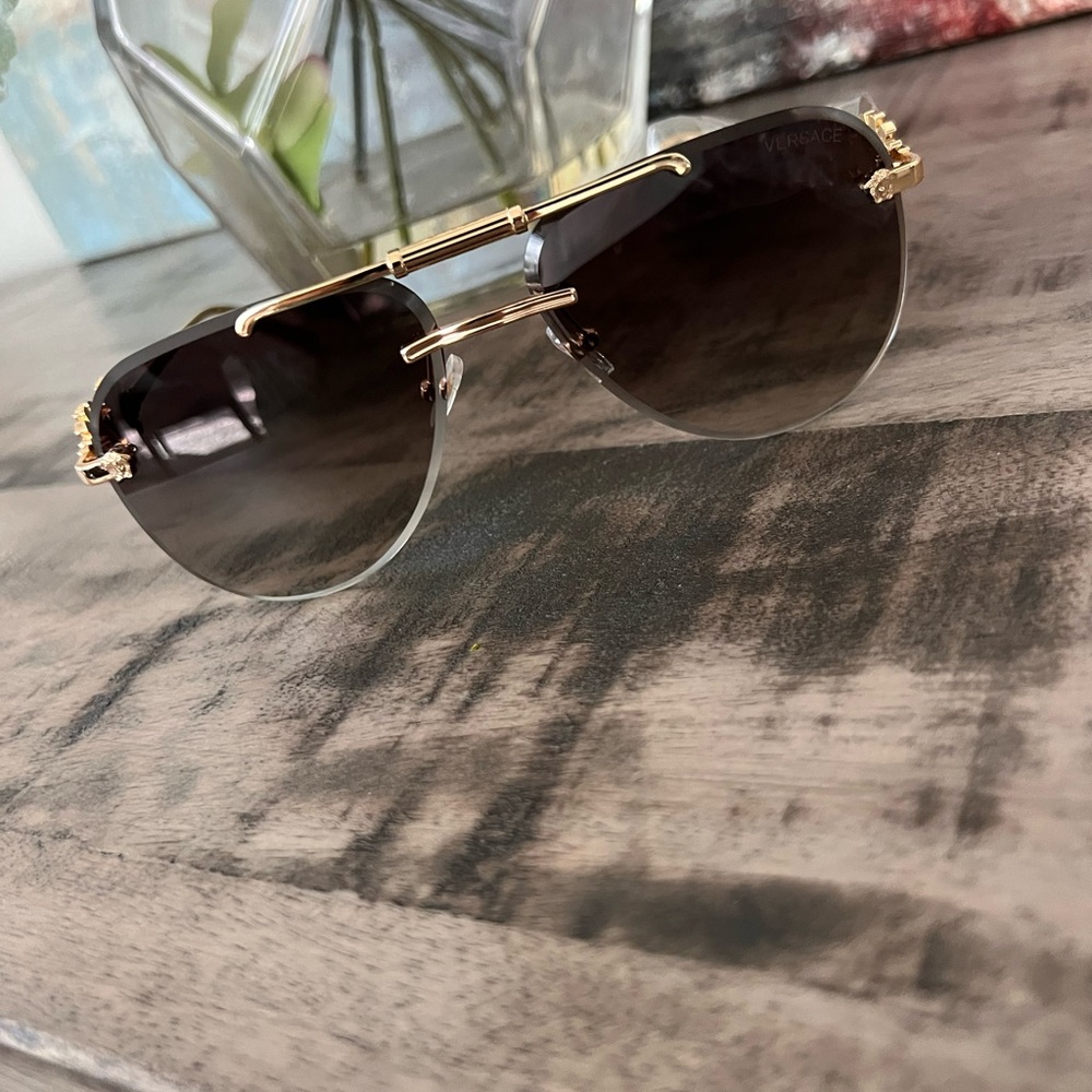 Gold and Black Sunglasses